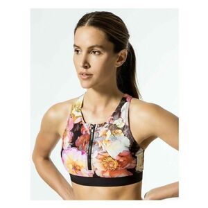 Running Bare Zip Crop Maggie Sports Bra Size 6/8‎